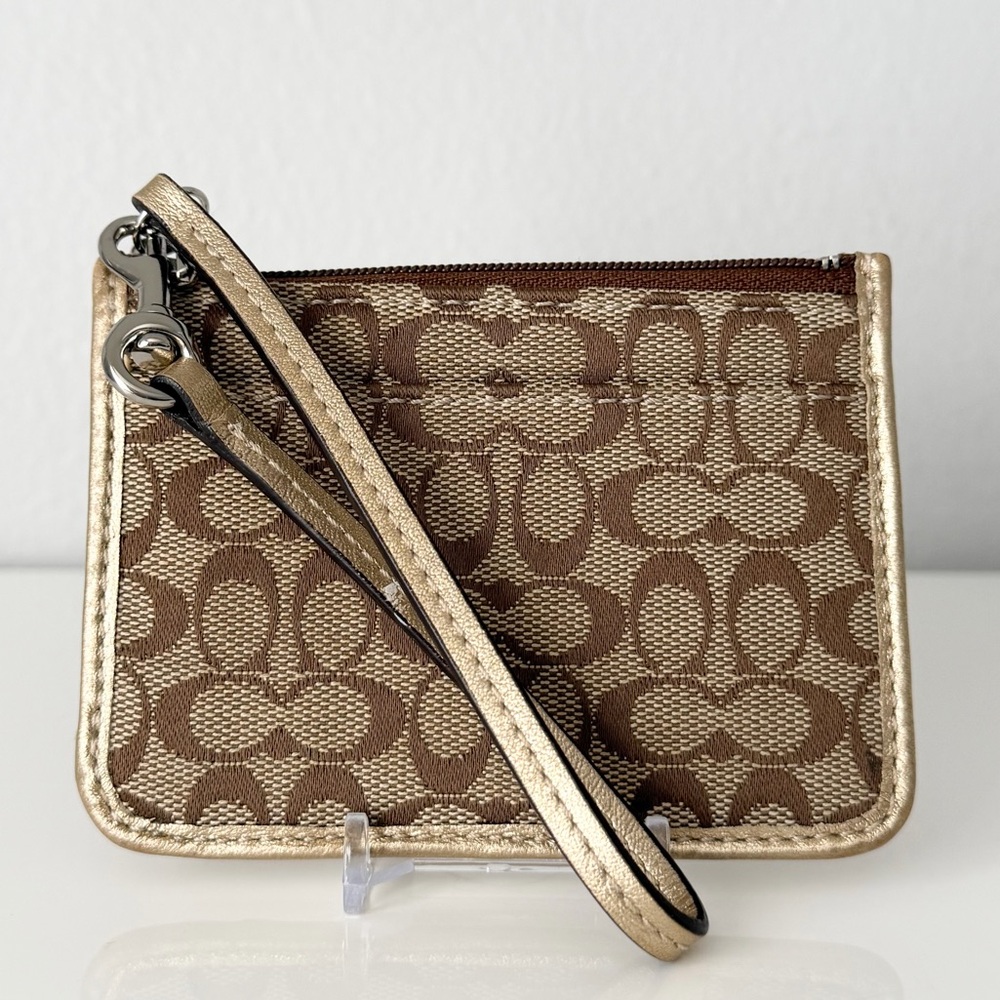 Vintage Coach Skinny ID Case Wallet Wristlet